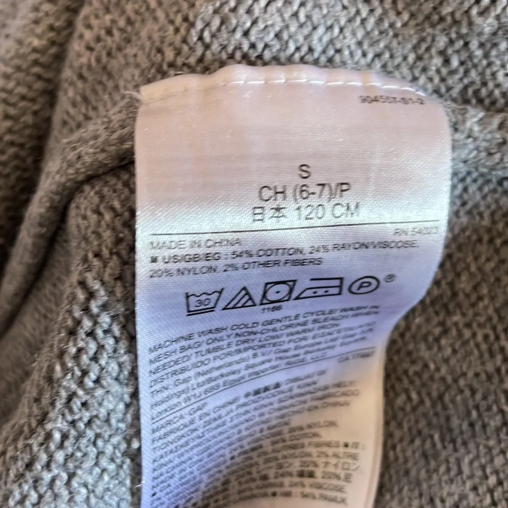 Light gray/silver GAP Snowflake Yoke Sweater